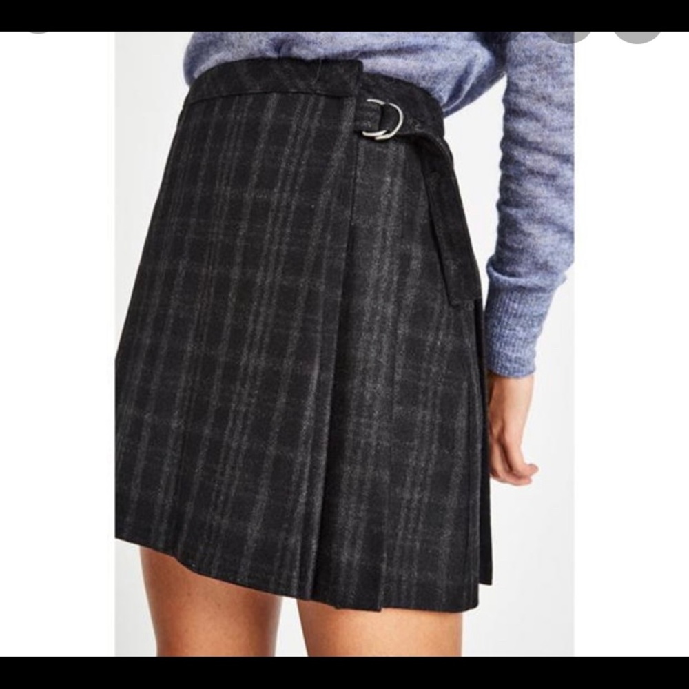Jack Wills Kentmore Wool Pleated Skirt